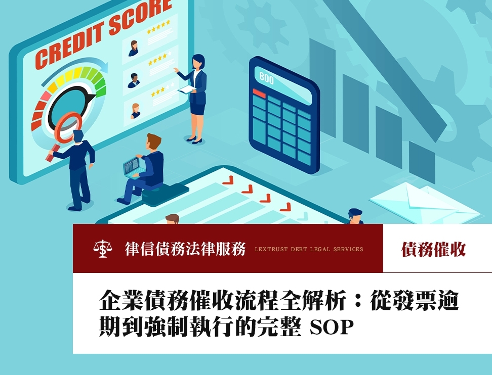 企業債務催收流程全解析：從發票逾期到強制執行的完整 SOP