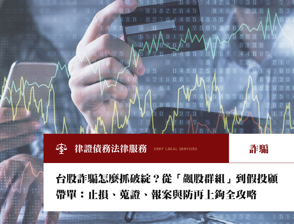 台股詐騙怎麼抓破綻?從「飆股群組」到假投顧帶單:止損、蒐證、報案與防再上鉤全攻略