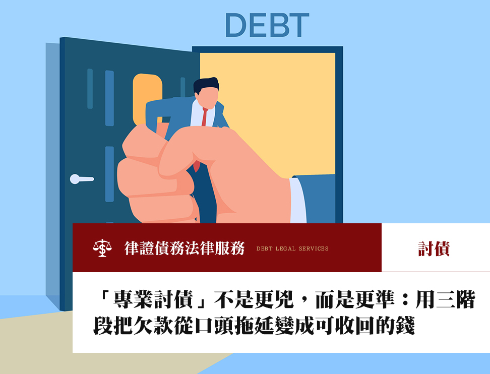 「專業討債」不是更兇,而是更準:用三階段把欠款從口頭拖延變成可收回的錢